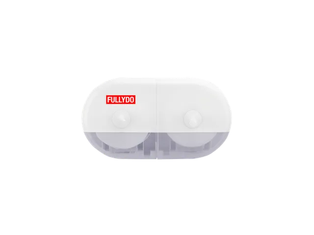 Dual-Roll Center-Pull Toilet Paper Dispenser